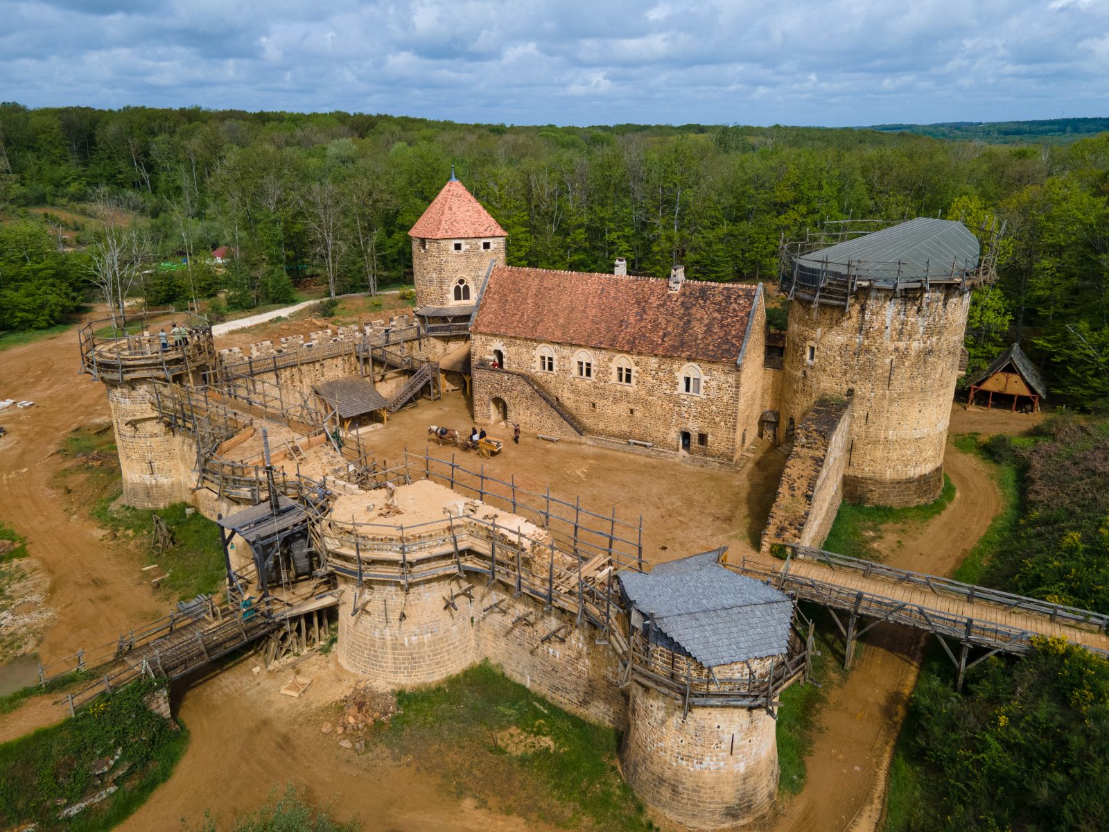 Visite du château de Guédelon