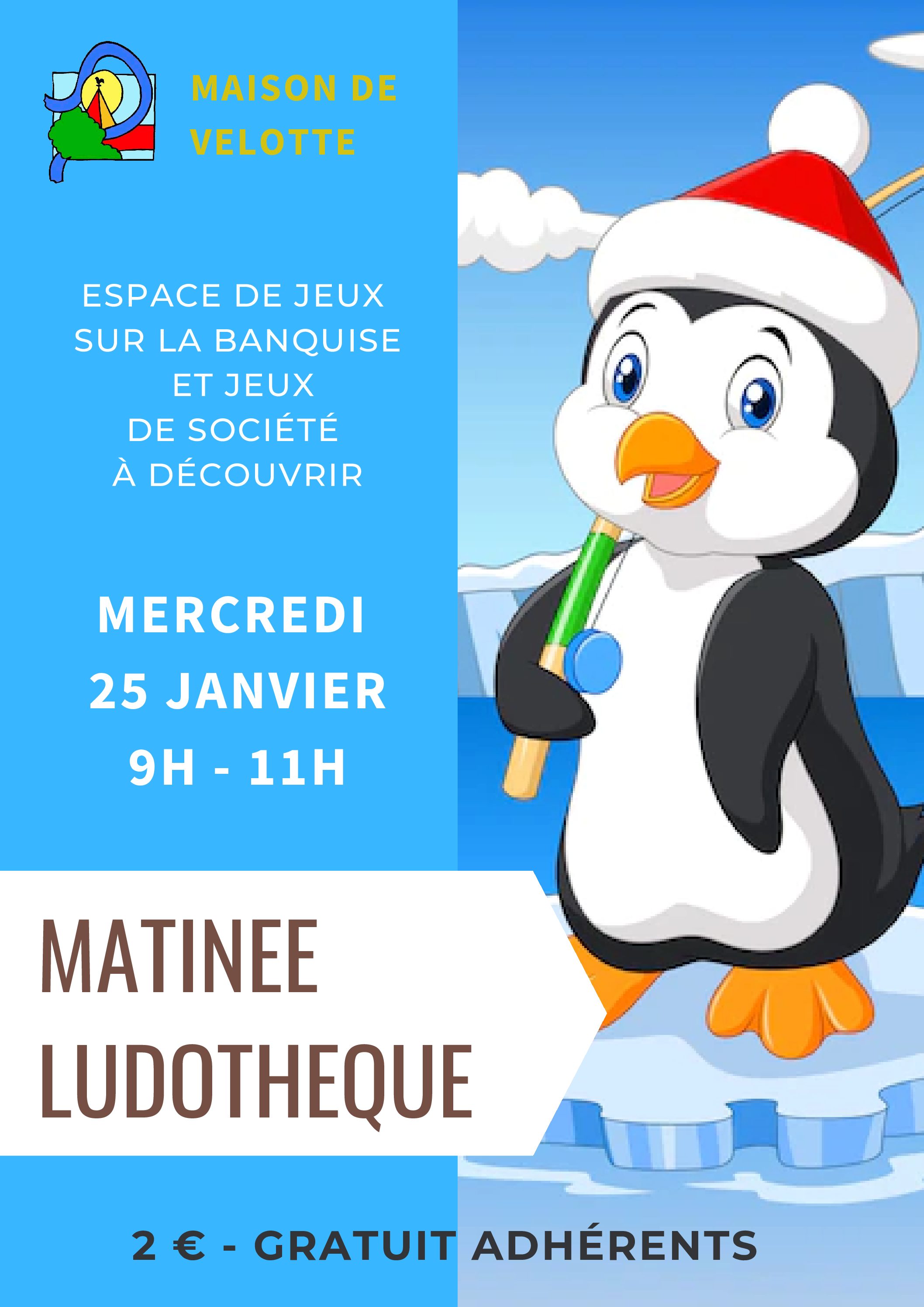 Matinée Ludothèque :  Thème "La banquise"