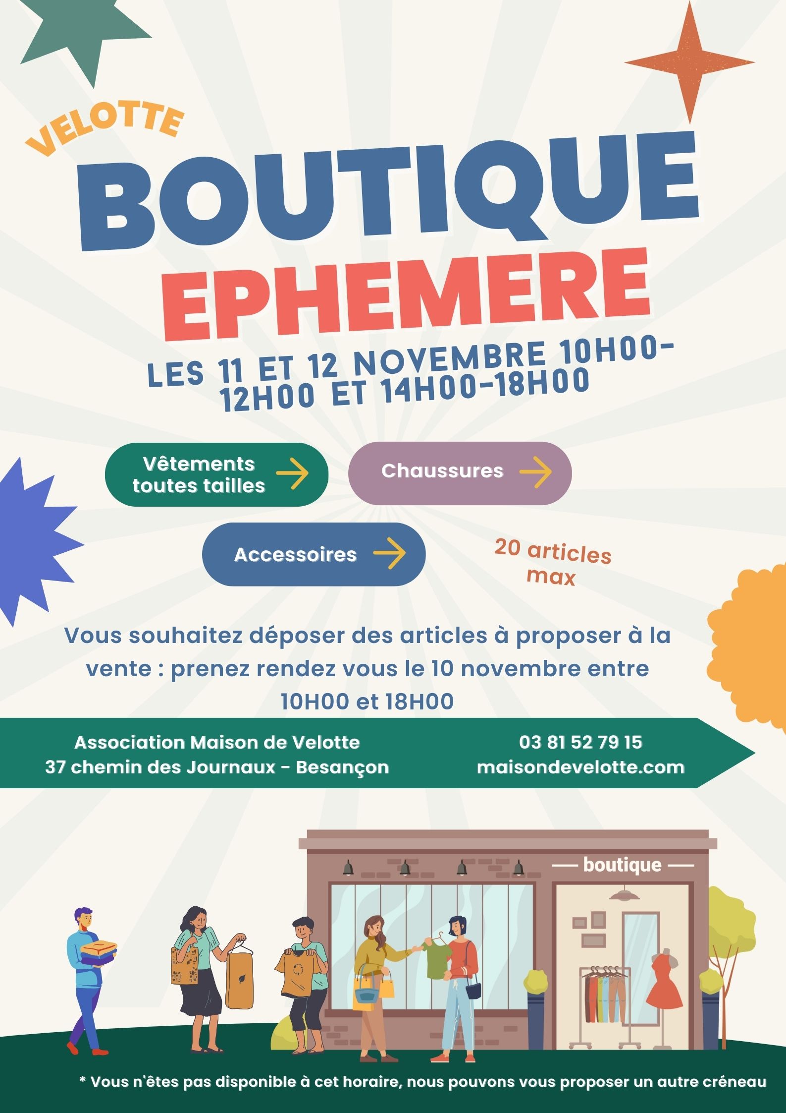 Boutique Ephémère à la Maison de Velotte à 10H00