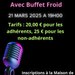 Soirée Karaoké et buffet froid à 19H00 : une ambiance inoubliable vous attend !