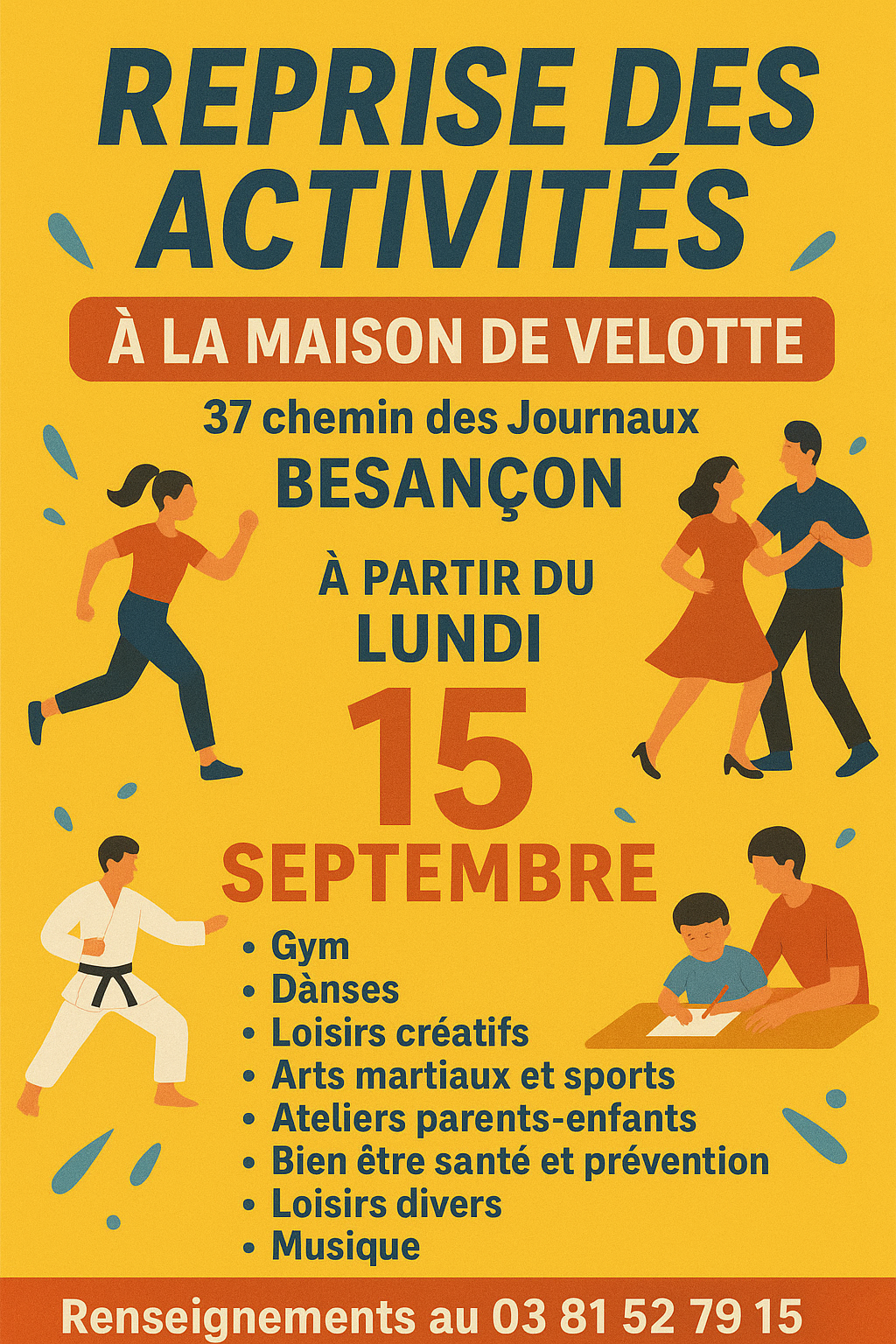 Reprise des activités