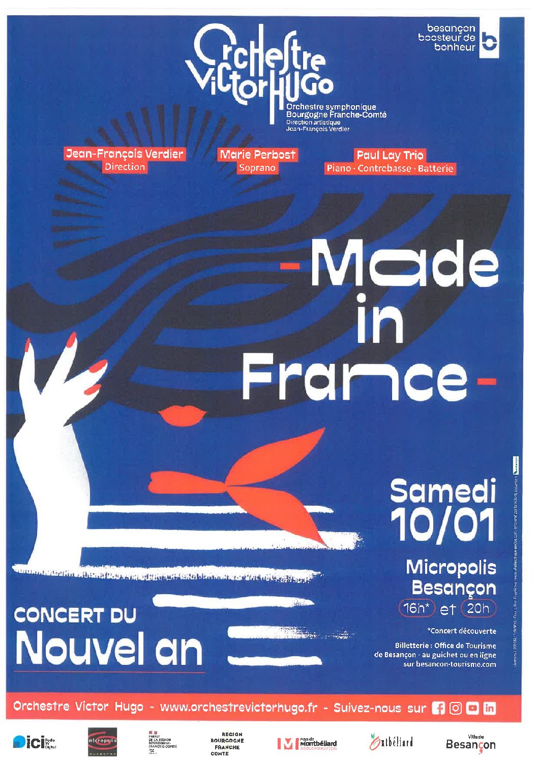 Concert du Nouvel An à Micropolis à 20H00