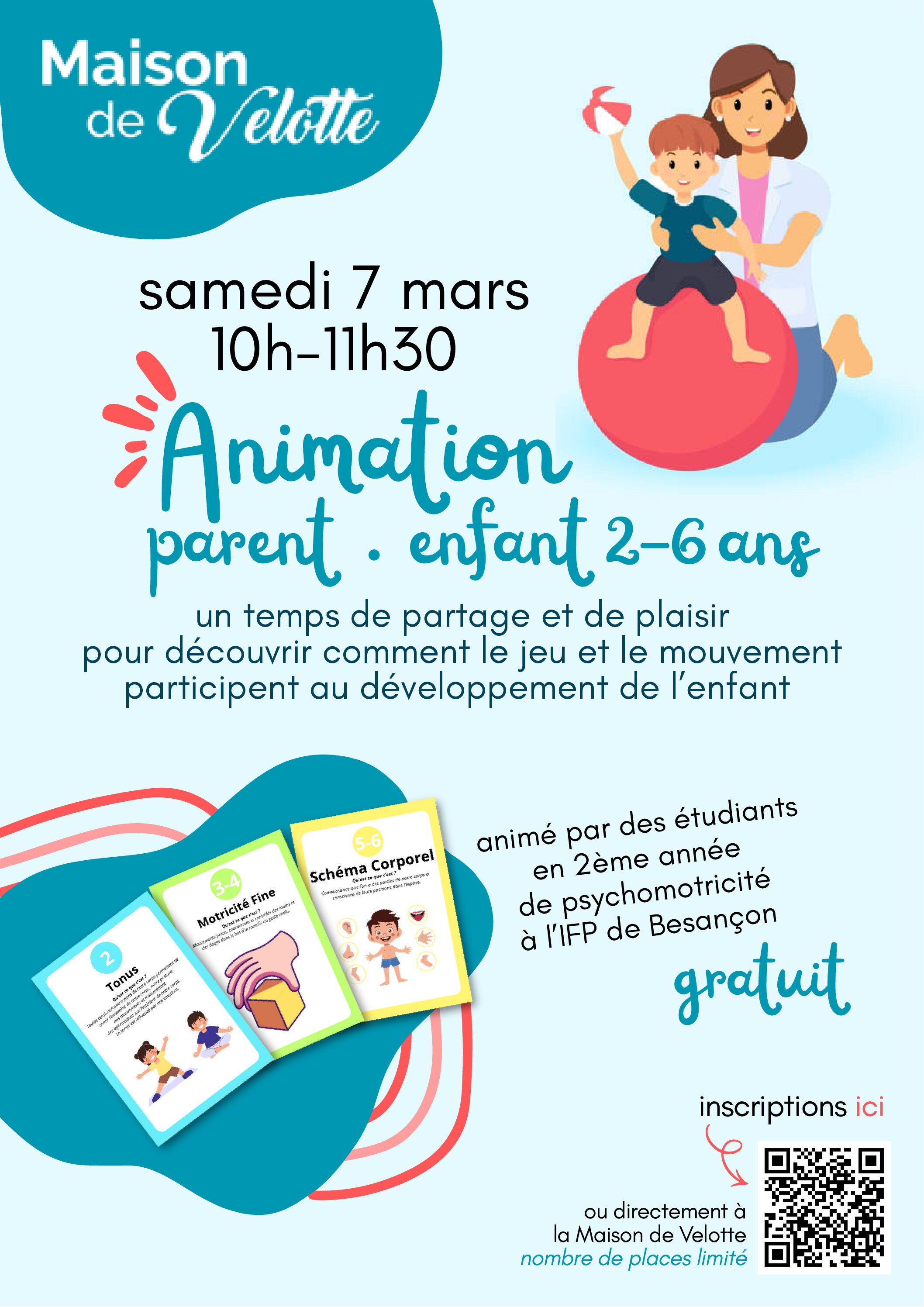 Animation "Parent-Enfant" de 10H00 à 11H30