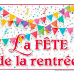 Fête de rentrée à partir de 15H00