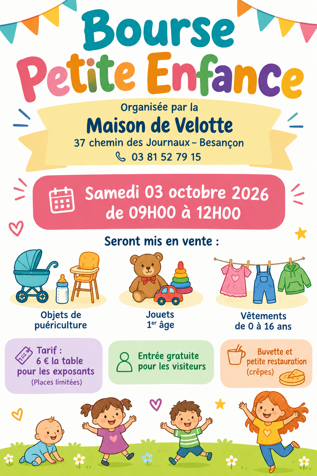 Bourse Petite Enfance Automne-Hiver de 09H00 à 12H00