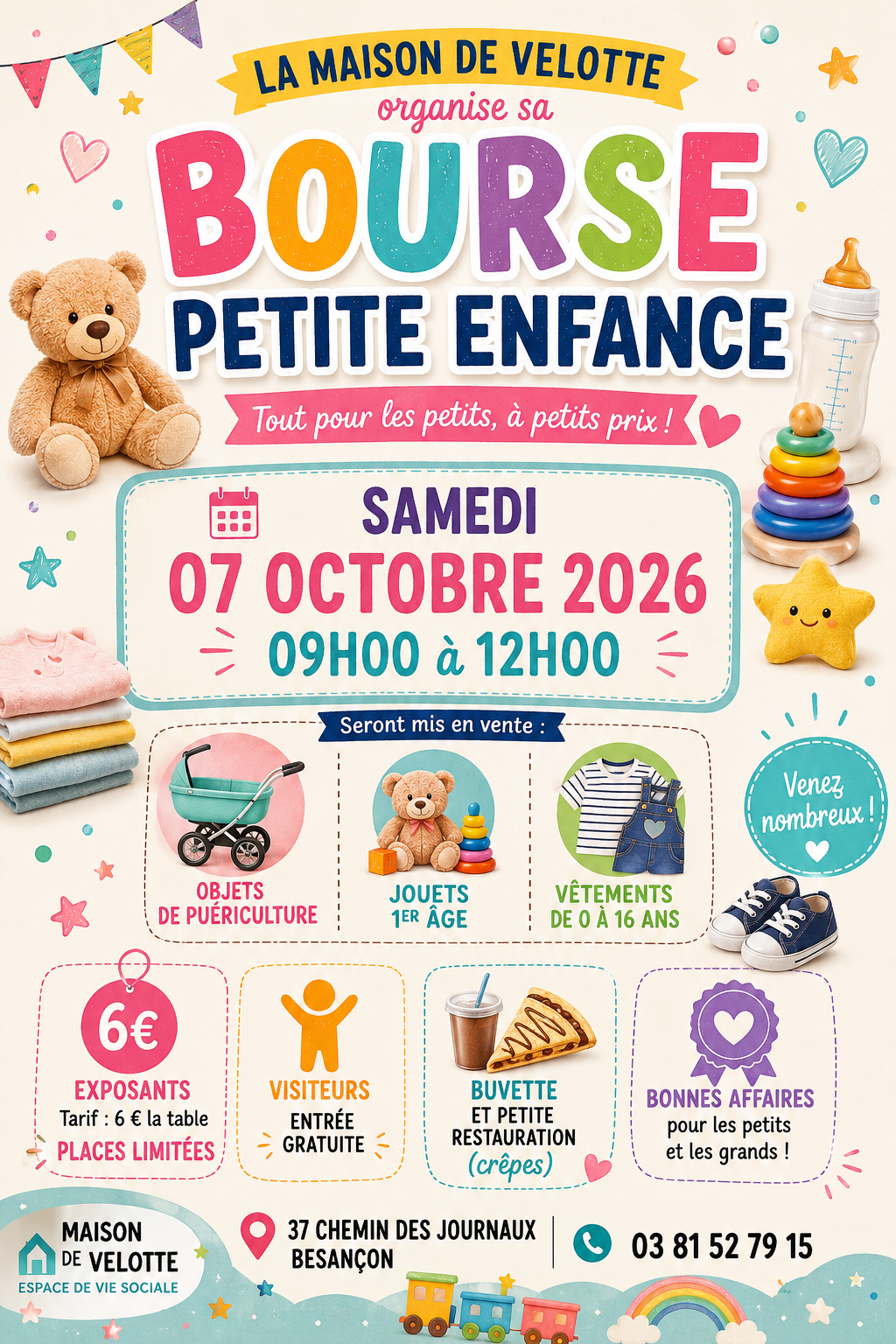 Bourse Petite Enfance Automne-Hiver de 09H00 à 12H00