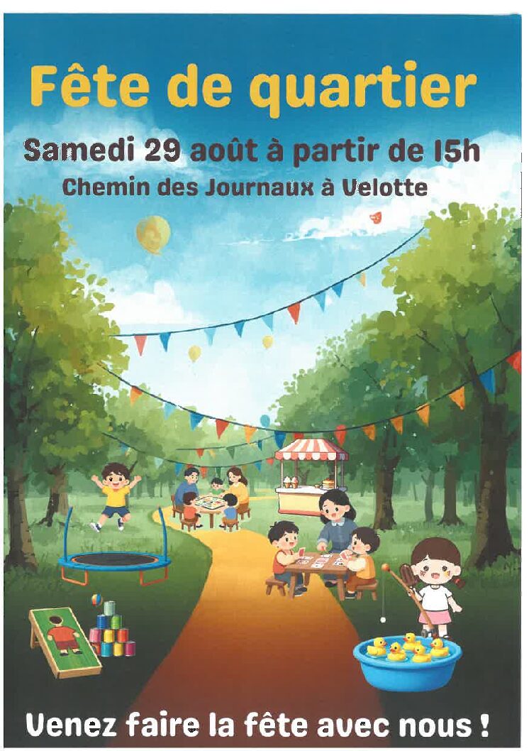 Fête de Quartier à partir de 15H00